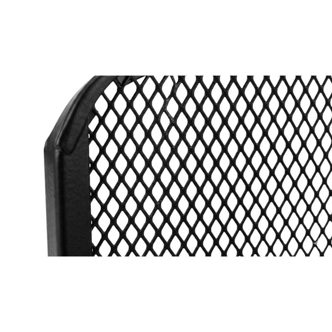 Zenva Modern Black Metal Mesh Desk Organizer with 3 Vertical Slots and 2 Horizontal Trays